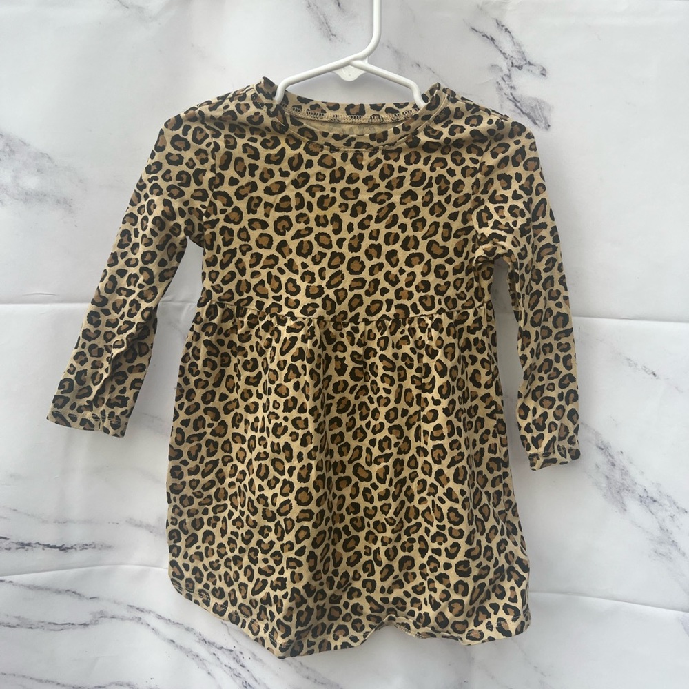 Leopard print tunic dress